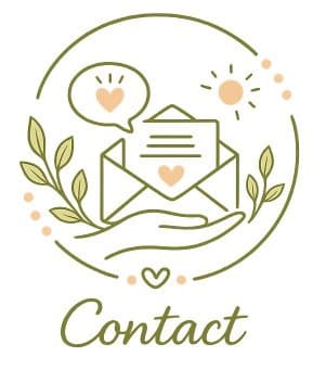 main ouverte tenant une enveloppe de contact