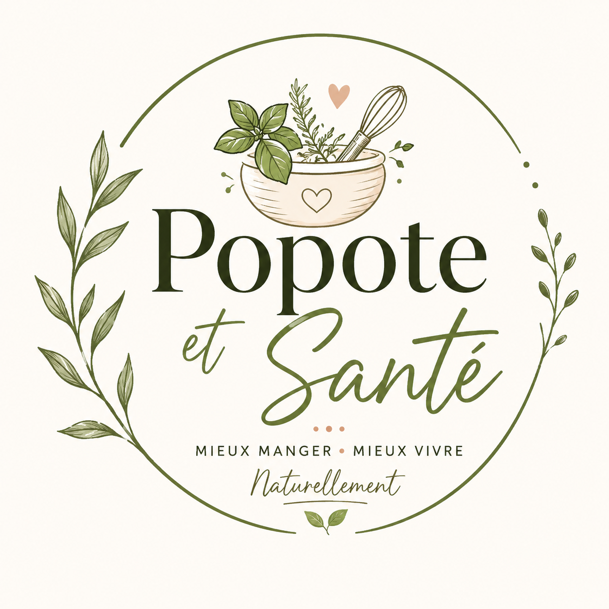 Logo secondaire de l'univers Popote et Santé - Mieux mangez, mieux vivre, naturellement