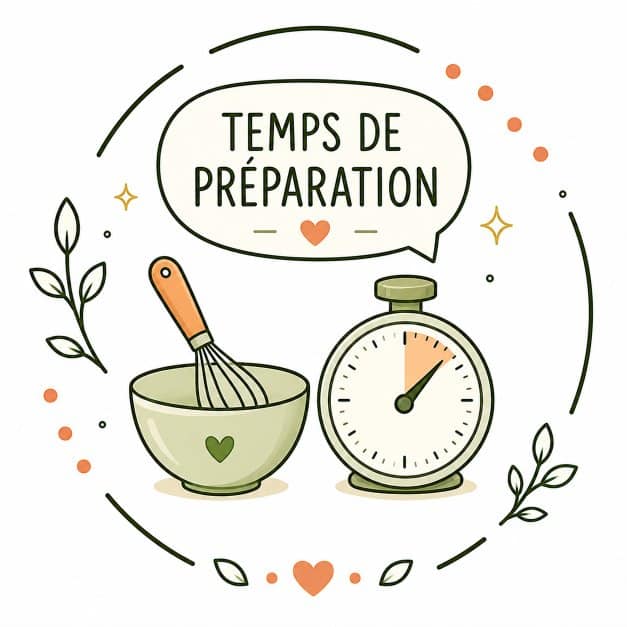 bol vert et minuteur représentant le temps de préparation culinaire