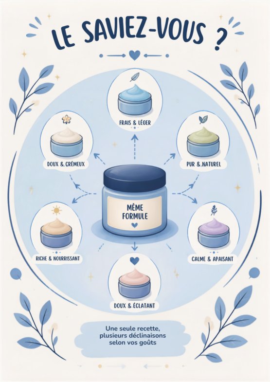 plusieurs pots contenant des cosmétiques sur fond bleu